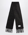 Acne Studios Acne Studios Black wool scarf with logo