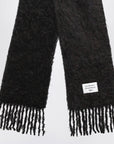Acne Studios Acne Studios Black wool scarf with logo