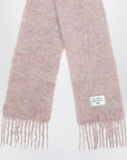 Acne Studios Acne Studios Pink wool scarf with logo