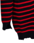 Marni Marni Destroyed Effect Striped Cardigan
