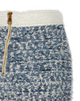 Balmain Balmain Fringed Tweed Skirt