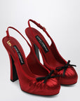 Dolce & Gabbana Dolce & Gabbana Dolce&Gabbana Red satin high slingback