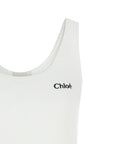 Chloé Chloé Logo Embroidery Top