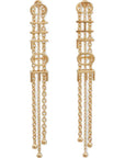 Chloé Chloé Lettering Pendant Earrings
