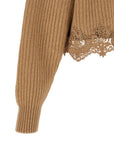Chloé Chloé Cropped Lace Sweater