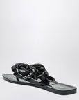 Coperni Coperni Black silicone Flower flip-flops