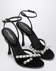 Dolce & Gabbana Dolce & Gabbana Dolce&Gabbana Black satin sandal with stones