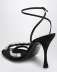 Dolce & Gabbana Dolce & Gabbana Dolce&Gabbana Black satin sandal with stones