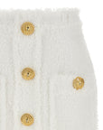 Balmain Balmain Button Tweed Skirt