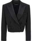 Dolce & Gabbana Dolce & Gabbana Tuxedo Crop Blazer