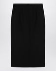 Dolce & Gabbana Dolce & Gabbana Dolce&Gabbana Black pencil skirt in wool crêpe