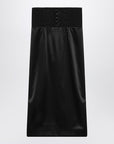 Dolce & Gabbana Dolce & Gabbana Dolce&Gabbana Black midi skirt with corset belt