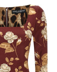 Dolce & Gabbana Dolce & Gabbana Rose Print Dress