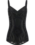 Dolce & Gabbana Dolce & Gabbana Satin And Lace Corsetry Bodysuit