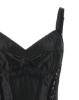 Dolce & Gabbana Dolce & Gabbana Satin And Lace Corsetry Bodysuit