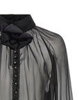 Dolce & Gabbana Dolce & Gabbana Chiffon Blouse With Flower