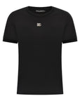 Dolce & Gabbana Dolce & Gabbana Rhinestone Logo T-shirt