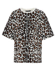 Dolce & Gabbana Dolce & Gabbana Animal Print Logo Plaque T-shirt