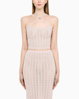 Alessandra Rich Alessandra Rich Pink criss-cross top