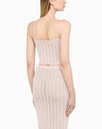 Alessandra Rich Alessandra Rich Pink criss-cross top