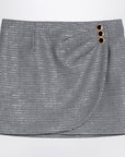 Alessandra Rich Alessandra Rich Black wool mini skirt with darts