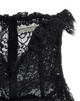 Alessandra Rich Alessandra Rich Lace Bow Bustier Top