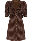 Alessandra Rich Alessandra Rich Polka Dot Mini Dress