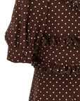 Alessandra Rich Alessandra Rich Polka Dot Mini Dress