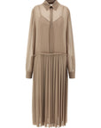 Ami Paris Ami Paris Pleated Midi Dress
