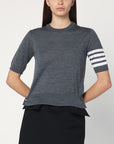 Thom Browne Thom Browne Grey sweater in virgin wool