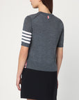 Thom Browne Thom Browne Grey sweater in virgin wool
