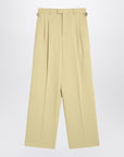 Ami Paris Ami Paris Wide lime-coloured wool trousers