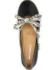 Mach & Mach Mach & Mach Crystal Studs Ballet Flats