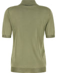 Fendi Fendi Shiny Viscose Polo Shirt