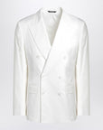 Dolce & Gabbana Dolce & Gabbana Dolce&Gabbana White single-breasted cotton jacket