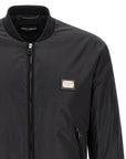 Dolce & Gabbana Dolce & Gabbana Logo Plaque Bomber Jacket