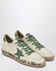 Golden Goose Golden Goose Sneaker Ballstar white/green
