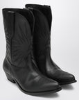Golden Goose Golden Goose Wish Star low black leather boots