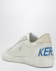 Golden Goose Golden Goose White/bluette/wood ash Ballstar sneakers