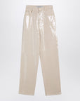 Golden Goose Golden Goose Trousers with transparent sequins écru
