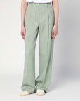 Golden Goose Golden Goose Wide-leg light green wool trousers