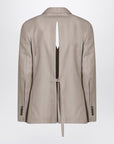 Ami Paris Ami Paris Double-breasted beige wool jacket