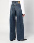 Haikure HAIKURE Dark blue washed effect jeans
