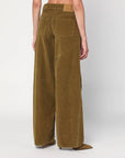 Haikure HAIKURE Wide moss green corduroy trousers