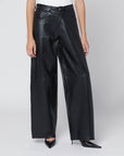 Haikure HAIKURE Wide black leather pants