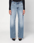 Haikure HAIKURE Wide blue washed effect jeans