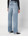 Haikure HAIKURE Wide blue washed effect jeans