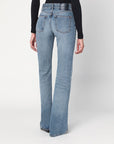 Haikure HAIKURE Flared Flora jeans in blue with washed effect
