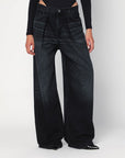 Haikure HAIKURE Wide Candy black denim jeans