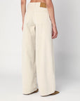 Haikure HAIKURE Wide ecru corduroy trousers